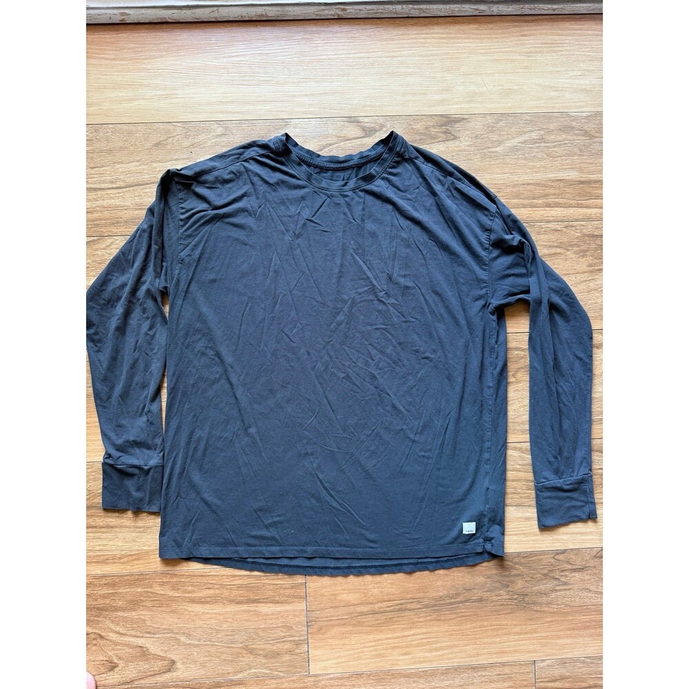 Vuori Long-Sleeve Feather Tee Washed Black Women’s size Small